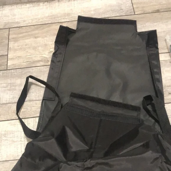 NIB heavy duty shopping cart liner in black nylon top flap Velcro closure - Picture 8 of 13